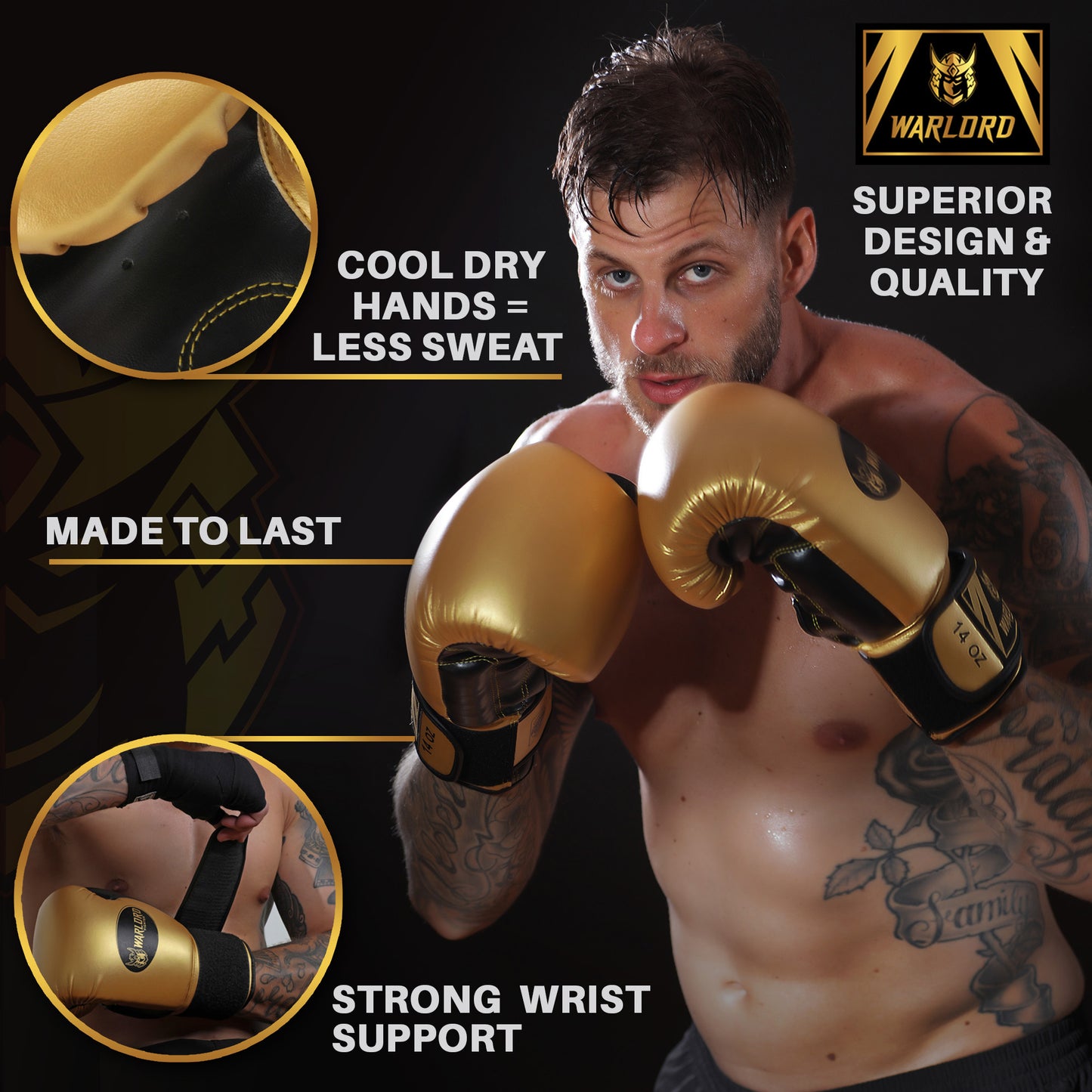 KANABO MTG-1 - Muay Thai Boxing Gloves